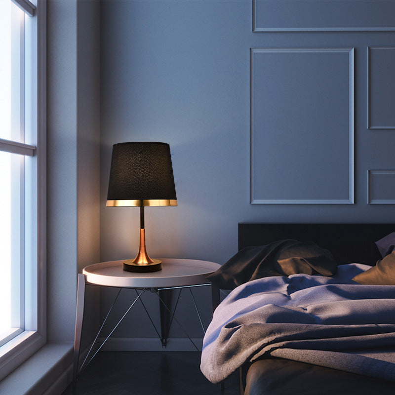 Elegant Touch-Controlled Nightstand Lamp for Bedroom Ambiance