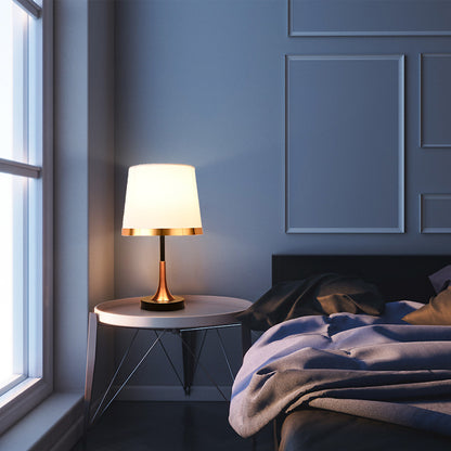 Elegant Touch-Controlled Nightstand Lamp for Bedroom Ambiance