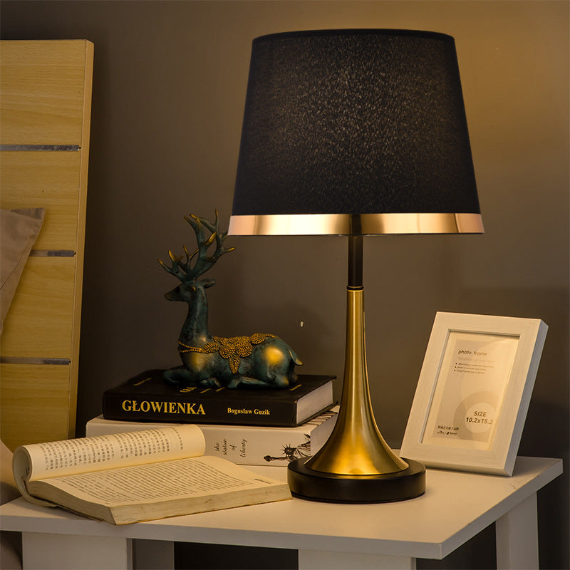 Elegant Touch-Controlled Nightstand Lamp for Bedroom Ambiance